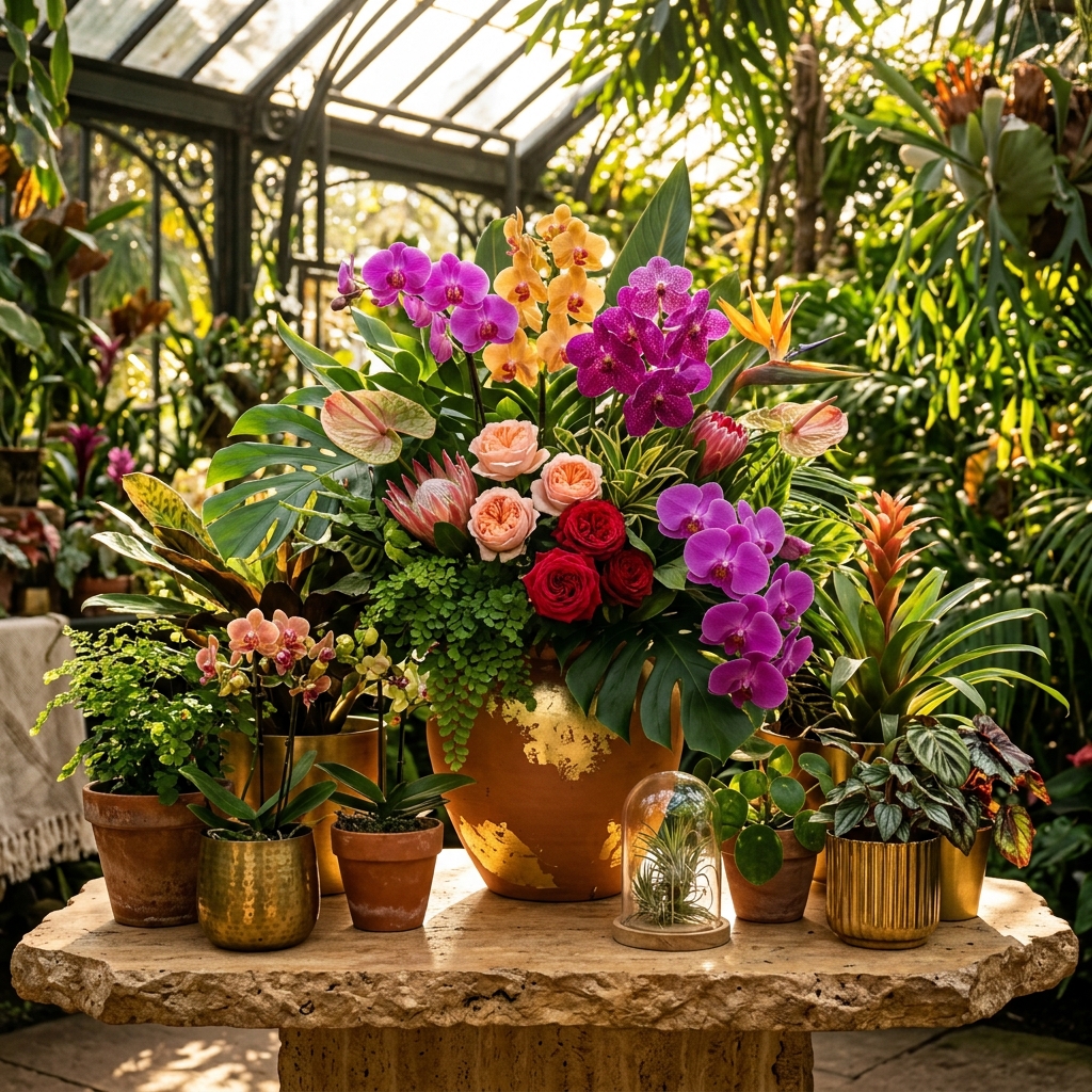 Arranjos de plantas e paisagismo de alto padrão Goulart Plantas
